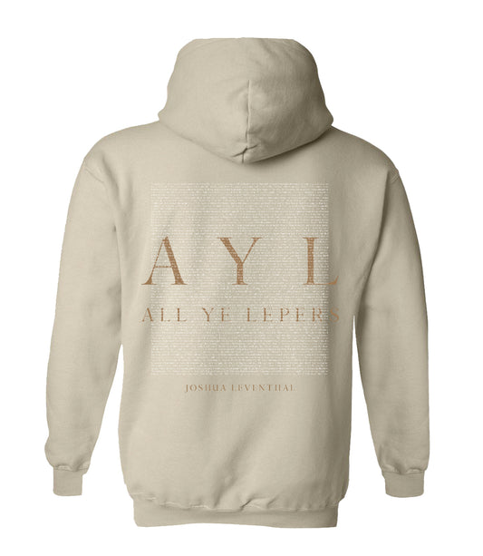 ALL YE LEPERS Hoodie (Beige)