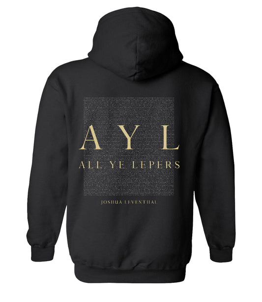 ALL YE LEPERS Hoodie (Black)
